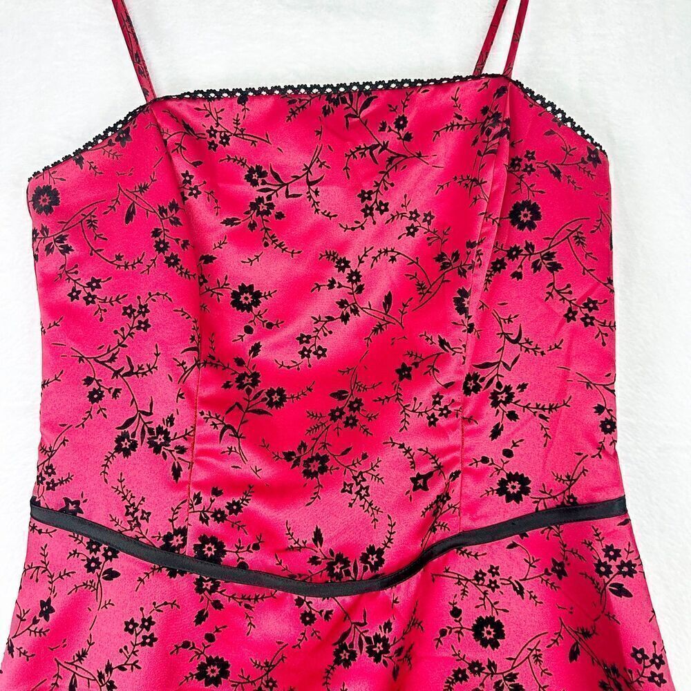 Jodi Kristopher Vintage Hi Low Dress Size 9/10 Modern 8 Vampy Whisigoth Gothic - Picture 3 of 9